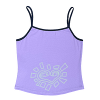 he@rt logo cami top - lavender