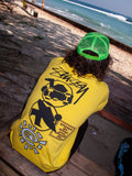 stussy x always stack tee - yellow