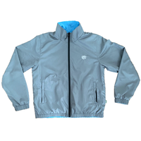 reversible track jacket - blue / grey