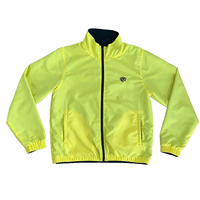 reversible track jacket - black / yellow