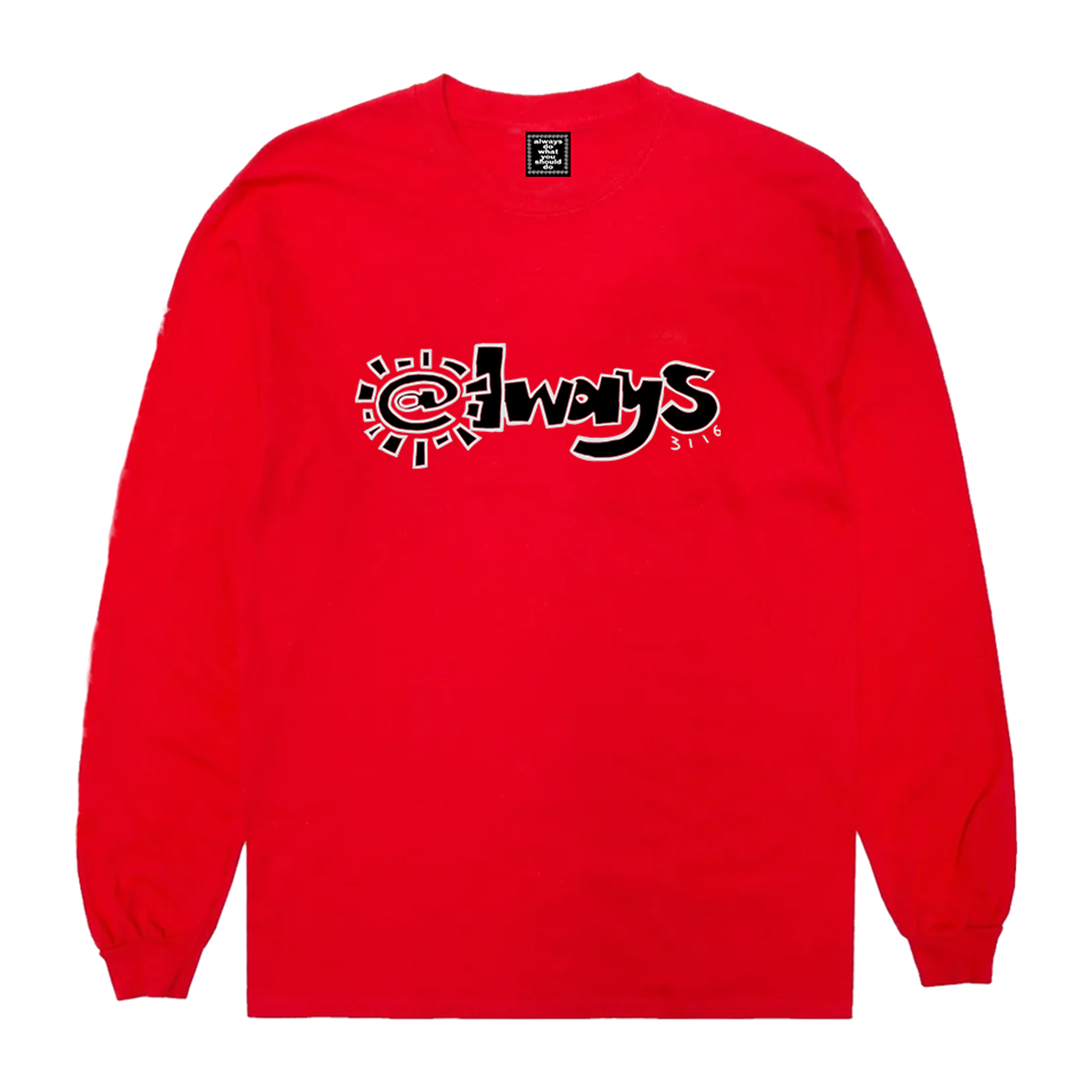 3116 red long sleeve @sun t-shirt – always do what you should do