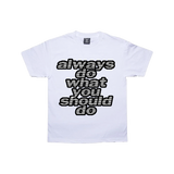 adwysd big print white t-shirt