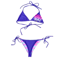 reversible bikini - purple / pink