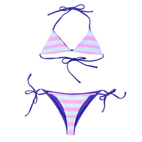 reversible bikini - purple / pink