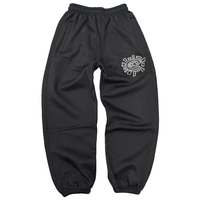 rel@xed embroidered black jogger