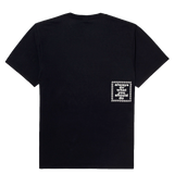 noah x adwysd surfboard t-shirt - black