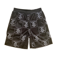 always court short -black/check