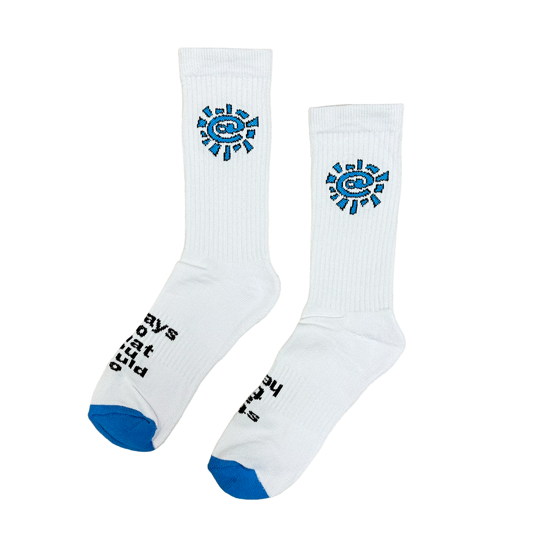 blue @ sun sock – always do what you should do
