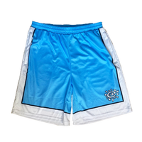 always court short - baby blue / white