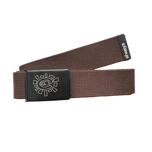 brown canvas belt