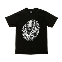 fingerprint tshirt - black