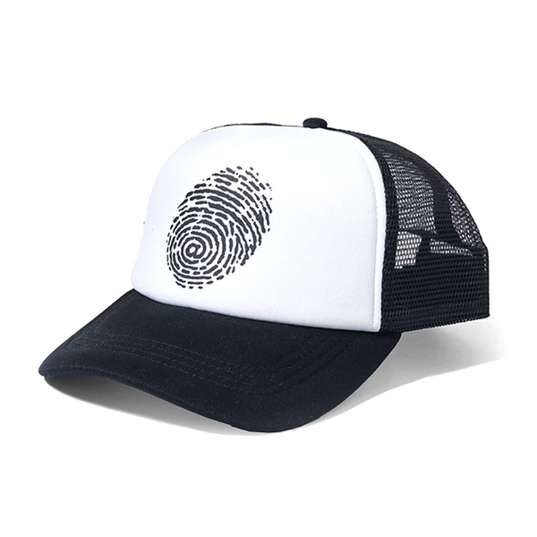 fingerprint trucker cap