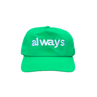 nylon always up cap - green
