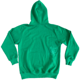 green small embroid @sun hoodie