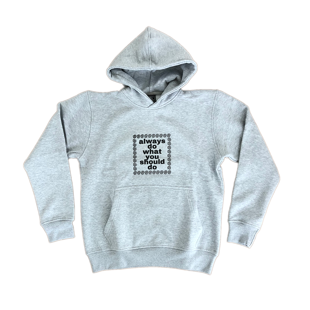 adwysd logo hoodie - grey – always do what you should do