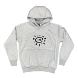 grey @sun embroidered hoodie
