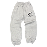 rel@xed embroidered grey jogger