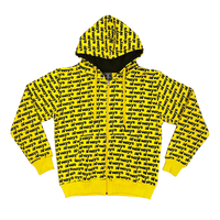 mac zip up hoodie - yellow