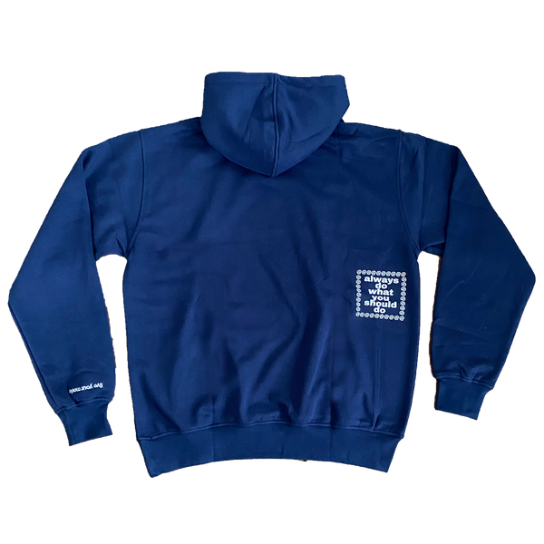 navy @sun hoodie – always do what you should do navy @sun hoodie – always do what you should do