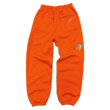 relaxed embroidered orange joggger