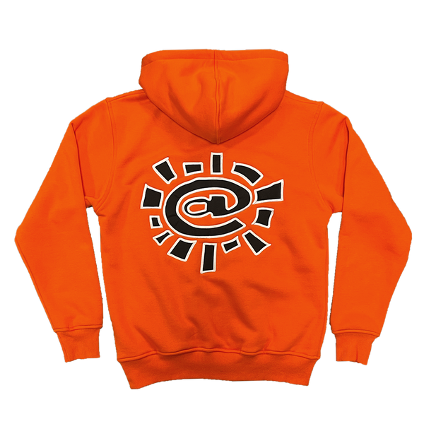 Orange hoodie hot sale zip up