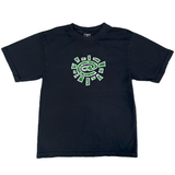 green @sun logo tee - black