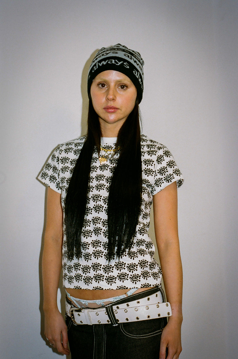baby tee - print all over – always do what you should do