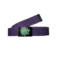 purple silk screen belt