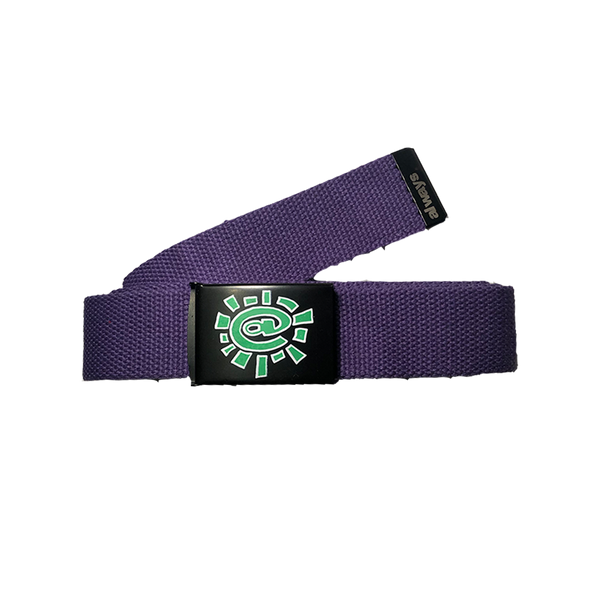 purple silk screen belt