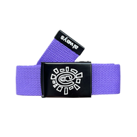 purple canvas belt