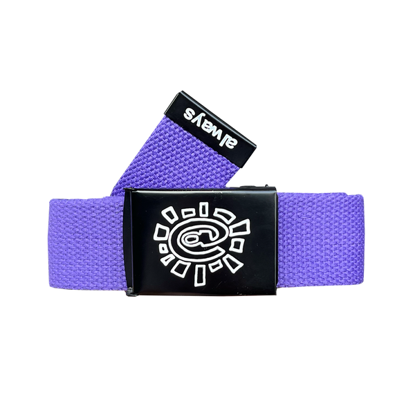 purple canvas belt