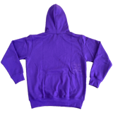purple small embroid @sun hoodie