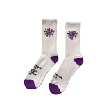 white / purple @sun sock