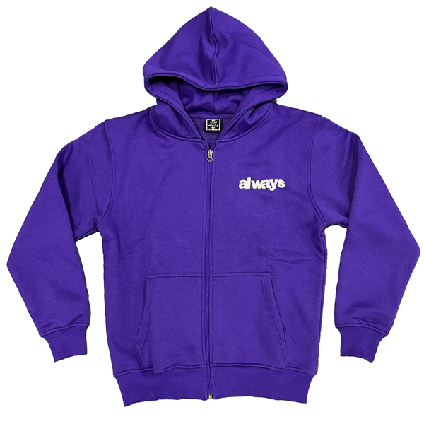 always up purple zip up hoodie – always do what you should do always up purple zip up hoodie – always do what you should do