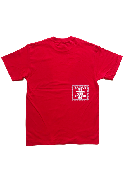 always oval red t-shirt – always do what you should do always oval red t-shirt – always do what you should do