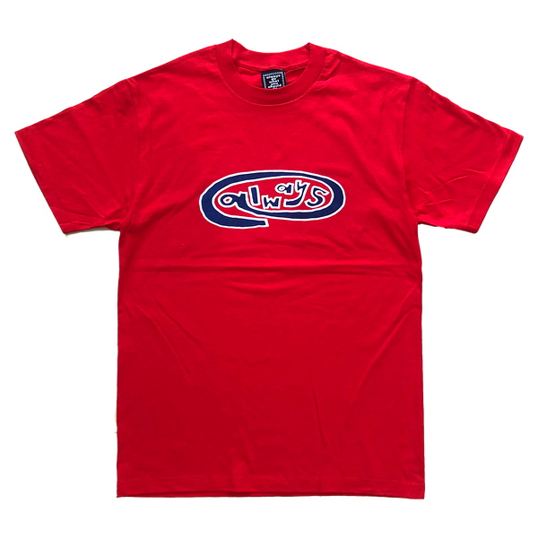 always oval red t-shirt