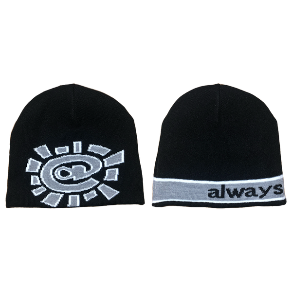 帽子 always do what you should do beani reversible no cuff beanie - silver – always do what you