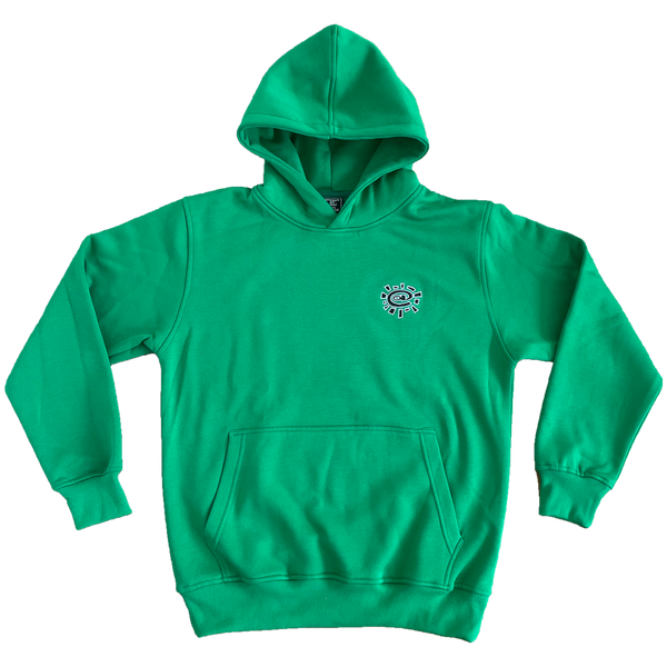 green small embroid @sun hoodie