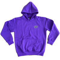purple small embroid @sun hoodie