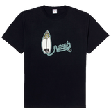 noah x adwysd surfboard t-shirt - black
