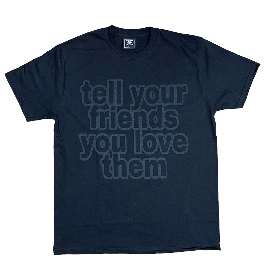 tyfylt tshirt - black / black – always do what you should do