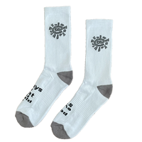 white / silver @sun sock