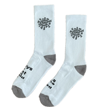 white / silver @sun sock